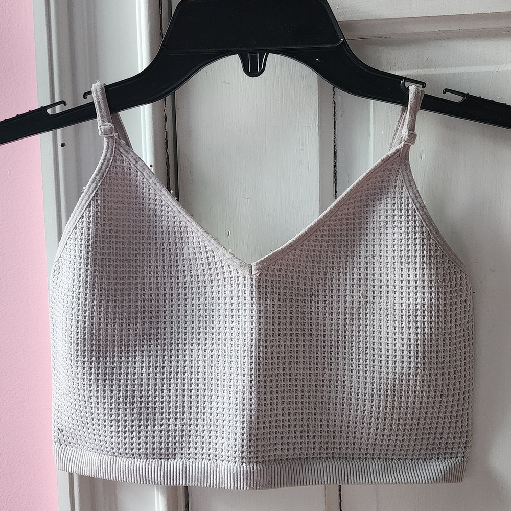 Bozzolo Light Lavender Textured Crop Cami
